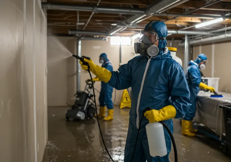 Basement Sanitization and Antimicrobial Treatment process in Jenkins County, GA